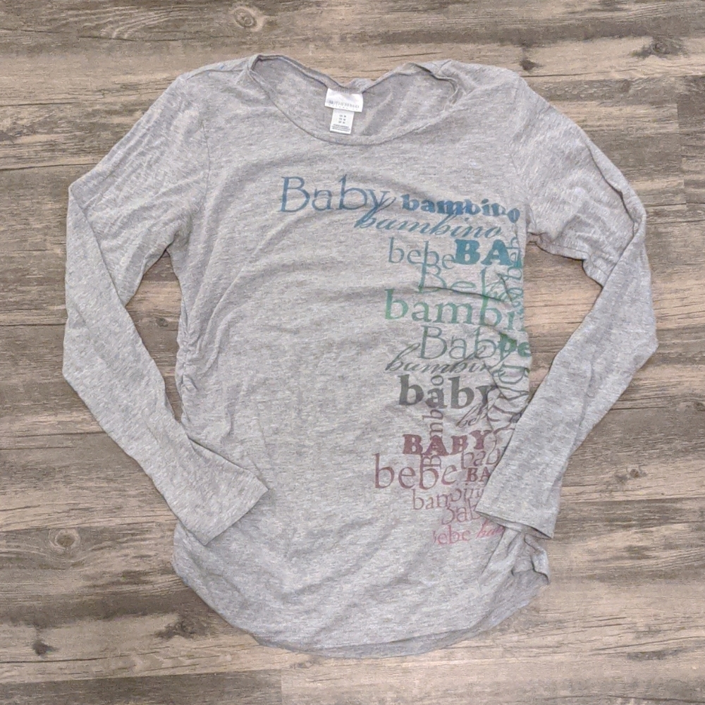 Long sleeve maternity shirt